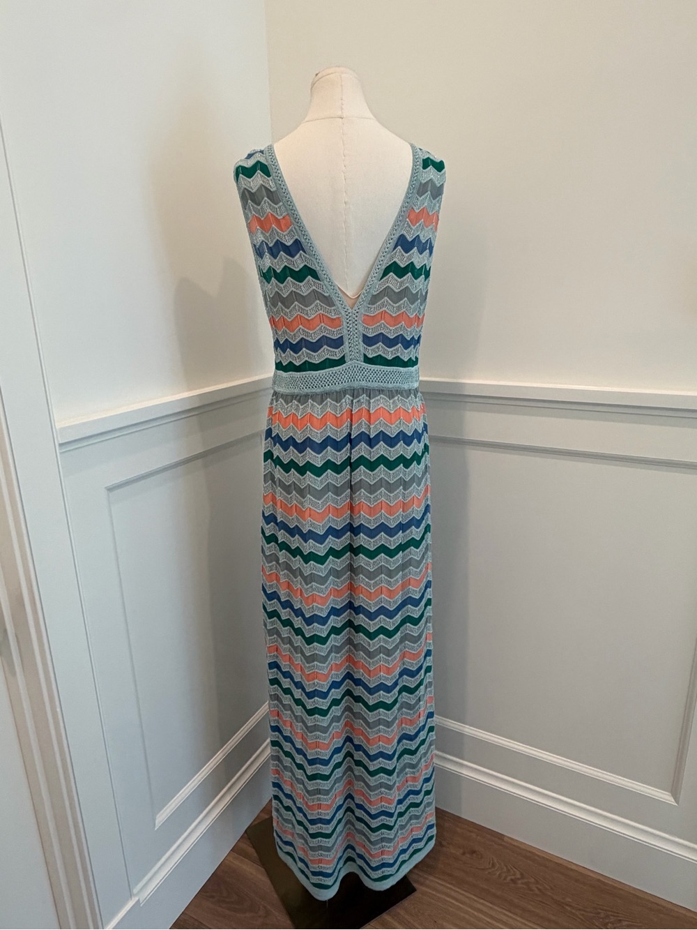 Vintage Missoni Zig Zag Pattern Maxi Dress - Picture 4 of 8